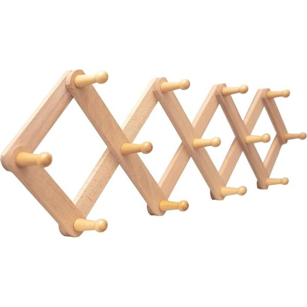 MILA MILLIE Estante de pared de madera extensible estilo