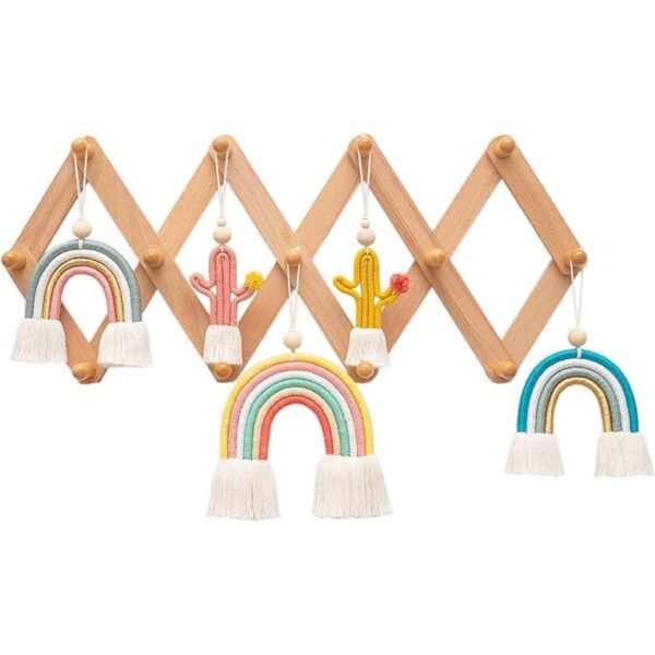 MILA MILLIE Estante de pared de madera extensible estilo