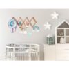 MILA MILLIE Estante de pared de madera extensible estilo