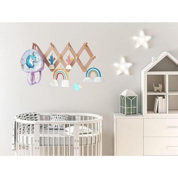 MILA MILLIE Estante de pared de madera extensible estilo