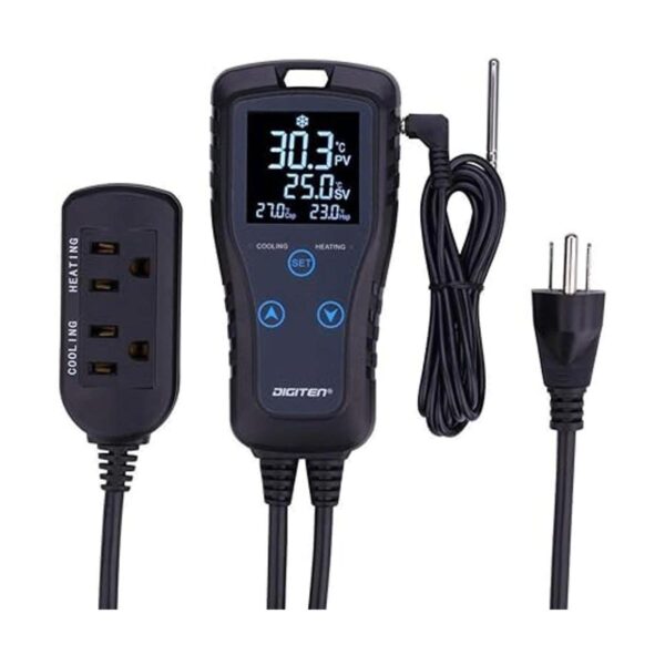 Controlador de temperatura digital de 2 etapas de salida
