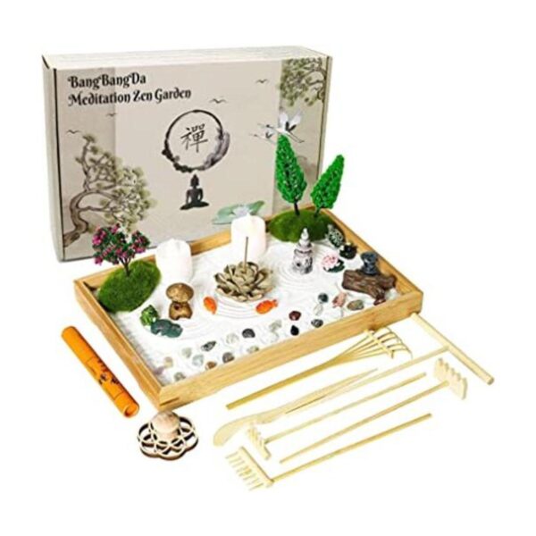 Kit de jardín Zen japonés en miniatura mini chakras_1
