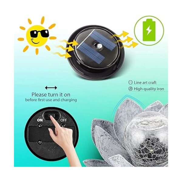 Huaxu Luces solares para jardín al aire libre globo_5