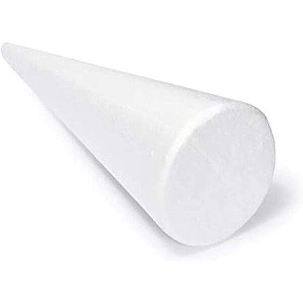 Conos de espuma blanca para manualidades 5 tamaños_5