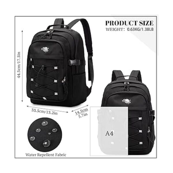MIRLEWAIY Paillette Mochila escolar para adolescentes_3