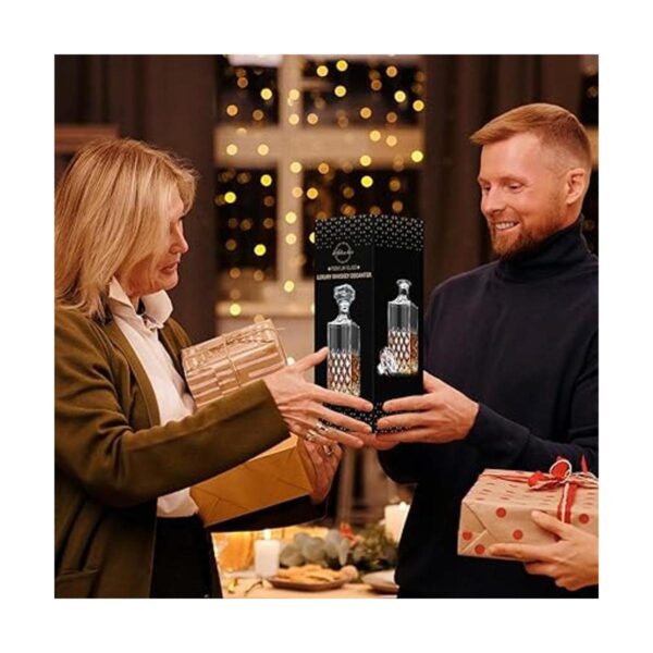 Lighten Life Decantador de whisky decantador de cristal