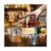 Lighten Life Decantador de whisky decantador de cristal