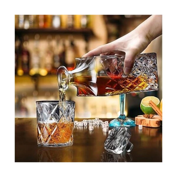 Lighten Life Decantador de whisky decantador de cristal