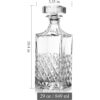 Lighten Life Decantador de whisky decantador de cristal