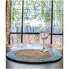 Chardin home Alfombra redonda Verona tejida de yute y_5