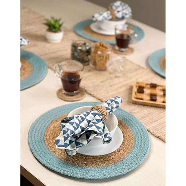 Chardin home Alfombra redonda Verona tejida de yute y_3