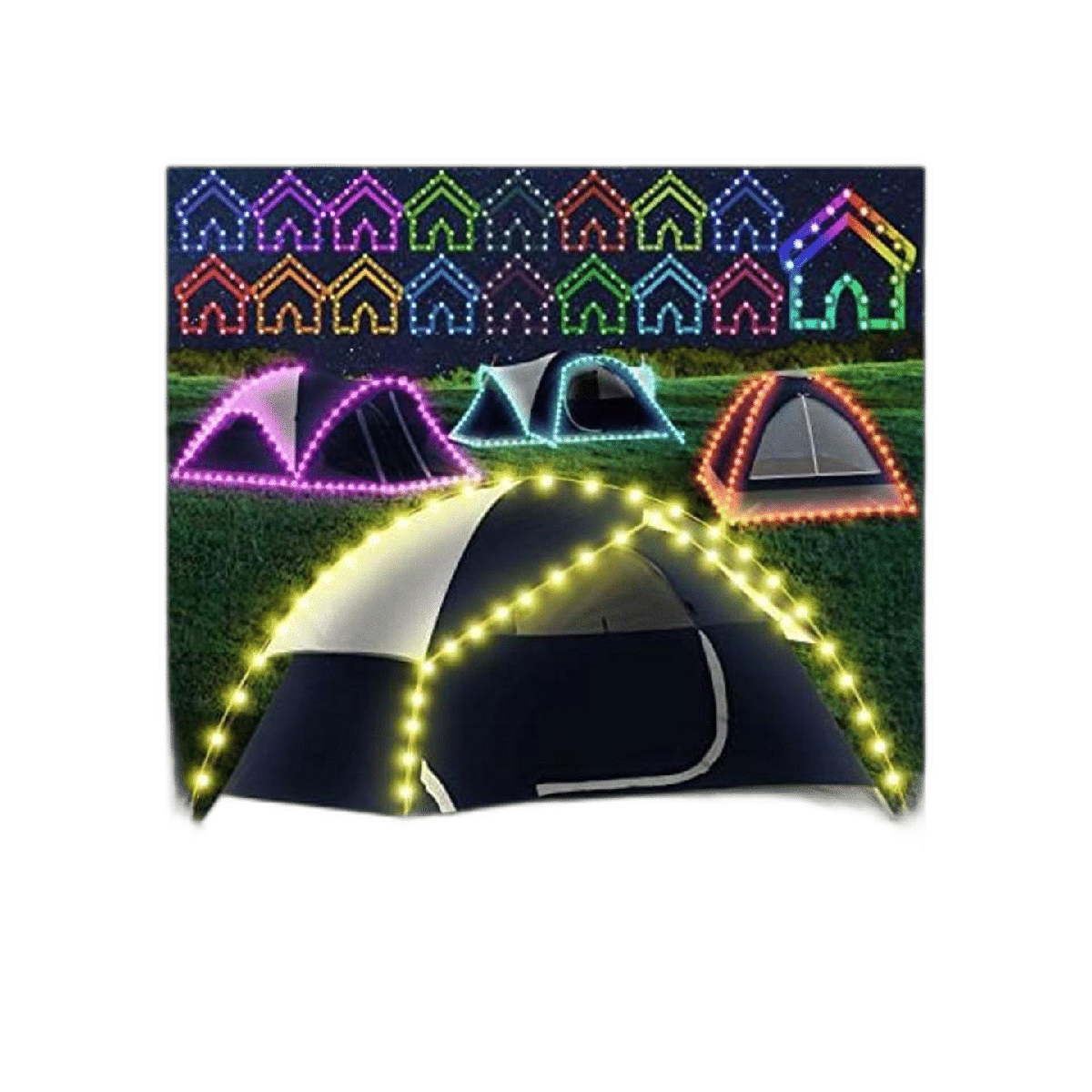 Guirnalda de luces para tienda de campaña 17 colores 7
