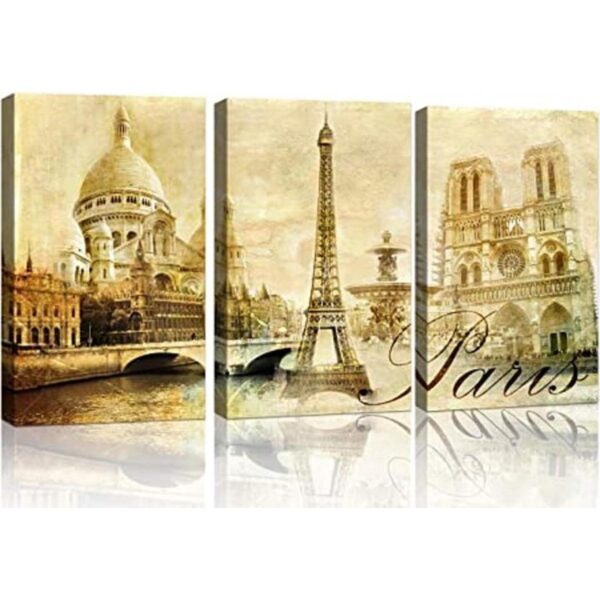 Lienzo decorativo para pared diseño abstracto de París_1