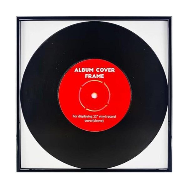 Marco de álbum de disco de música negro paquete de 4