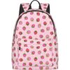 FeHuew Mochila de 16 pulgadas color rosa fresa mochila