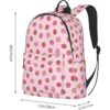 FeHuew Mochila de 16 pulgadas color rosa fresa mochila
