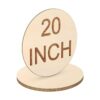 Círculos redondos de madera de 20 pulgadas recortes de
