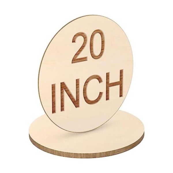 Círculos redondos de madera de 20 pulgadas recortes de