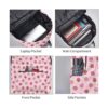 FeHuew Mochila de 16 pulgadas color rosa fresa mochila