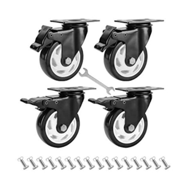 Juego de 4 ruedas giratorias de 4 pulgadas ruedas_1
