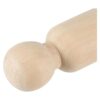Hakzeon Juego de 40 muñecas de madera sin terminar de_3