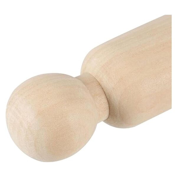 Hakzeon Juego de 40 muñecas de madera sin terminar de_3