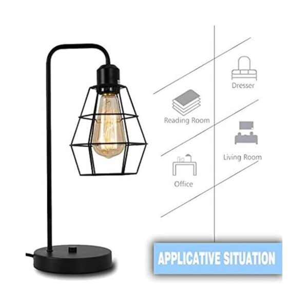 Lámpara de mesa industrial luz de escritorio Edison_4