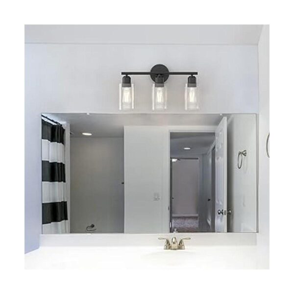 Espird Lámparas de baño negras con 3 luces luces de_5