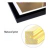 Mxtallup Marcos de madera con diamantes de 11.8 x 15.7 in