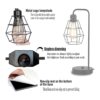Lámpara de mesa industrial luz de escritorio Edison_3