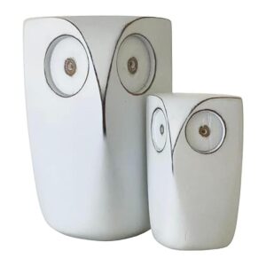Huey House Wise Owls Decor Esculturas de estatua buho_1