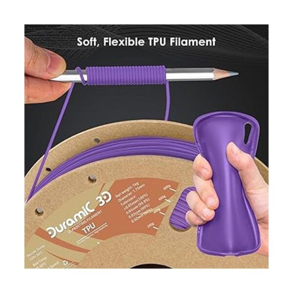 DURAMIC 3D Filamento de TPU de 0.069 in morado filamento_3