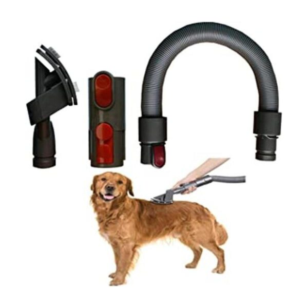 Cepillo de aseo para perros y mascotas y manguera de vacío_1