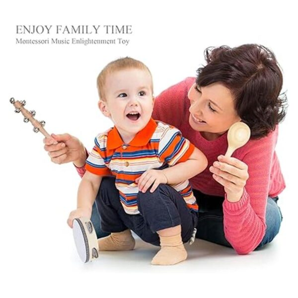 Instrumentos musicales de madera para niños pequeños