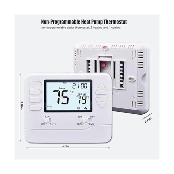 Heagstat Termostato de bomba de calor no programable H721