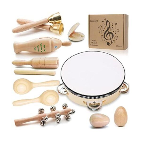 Instrumentos musicales de madera para niños pequeños