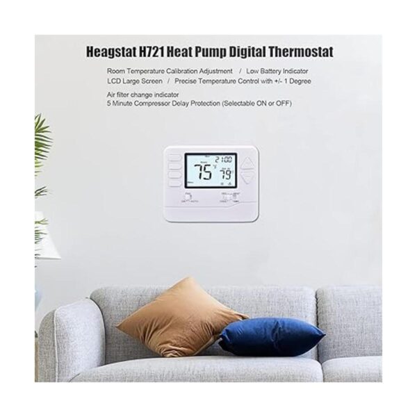 Heagstat Termostato de bomba de calor no programable H721
