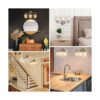 EDISHINE Mordern Lámparas de tocador de baño de níquel_3