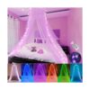 Obrecis Toldo de cama con luces LED de estrella cortina_1
