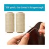 HILELIFE Rosca encerada 568 yardas 2 rollos de hilo