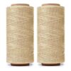 HILELIFE Rosca encerada 568 yardas 2 rollos de hilo