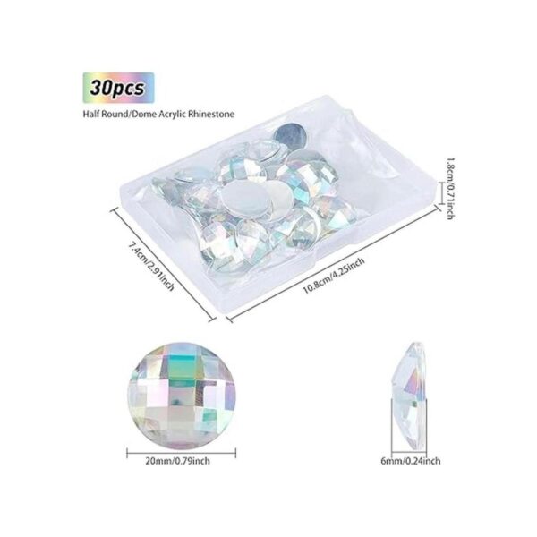 FINGERINSPIRE 30 piezas de diamantes de imitación
