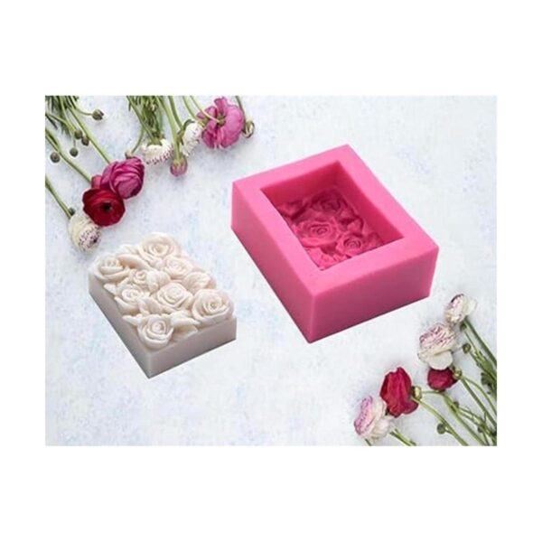 OBTANIM 2 moldes cuadrados de silicona para fondant de_5