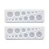 DDlife 2 moldes de silicona para gemas cabujón moldes de