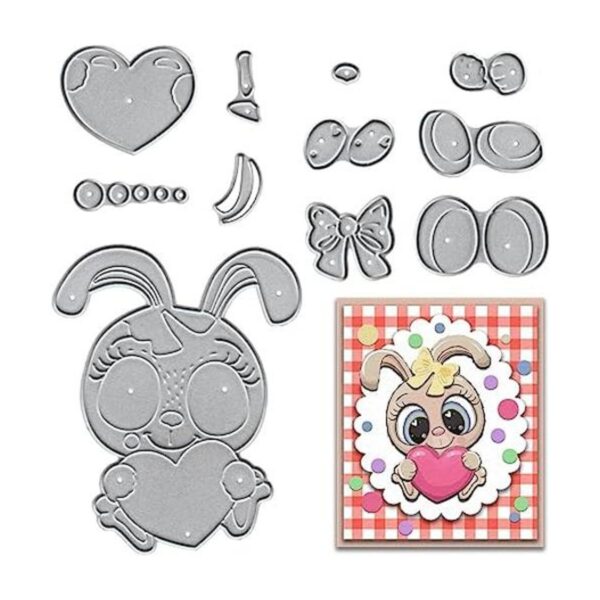 Troqueles de corte de conejo de dibujos animados para_1