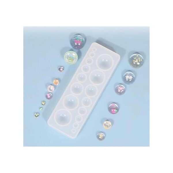 DDlife 2 moldes de silicona para gemas cabujón moldes de