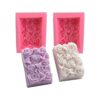 OBTANIM 2 moldes cuadrados de silicona para fondant de_1