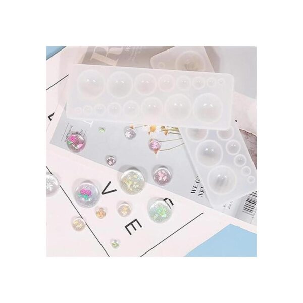 DDlife 2 moldes de silicona para gemas cabujón moldes de