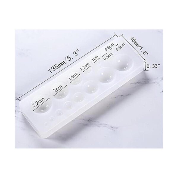 DDlife 2 moldes de silicona para gemas cabujón moldes de
