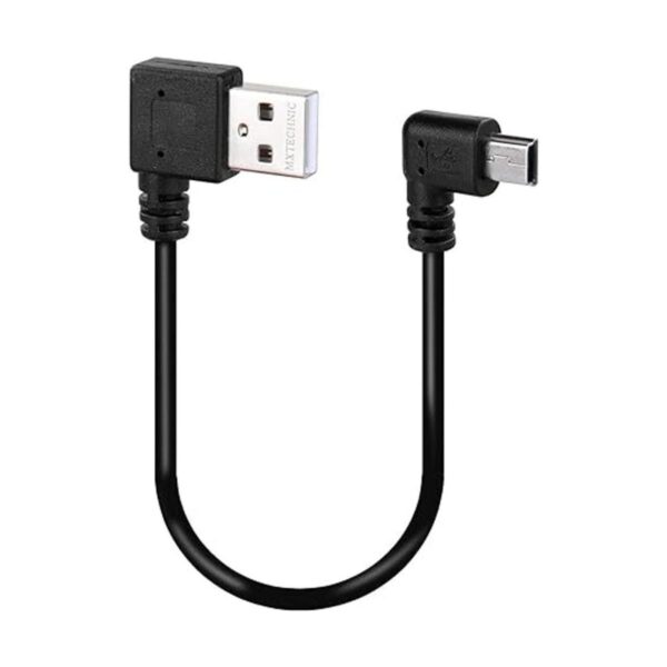 MXTECHNIC Cable de datos mini USB de 10 pulgadas de 90_2